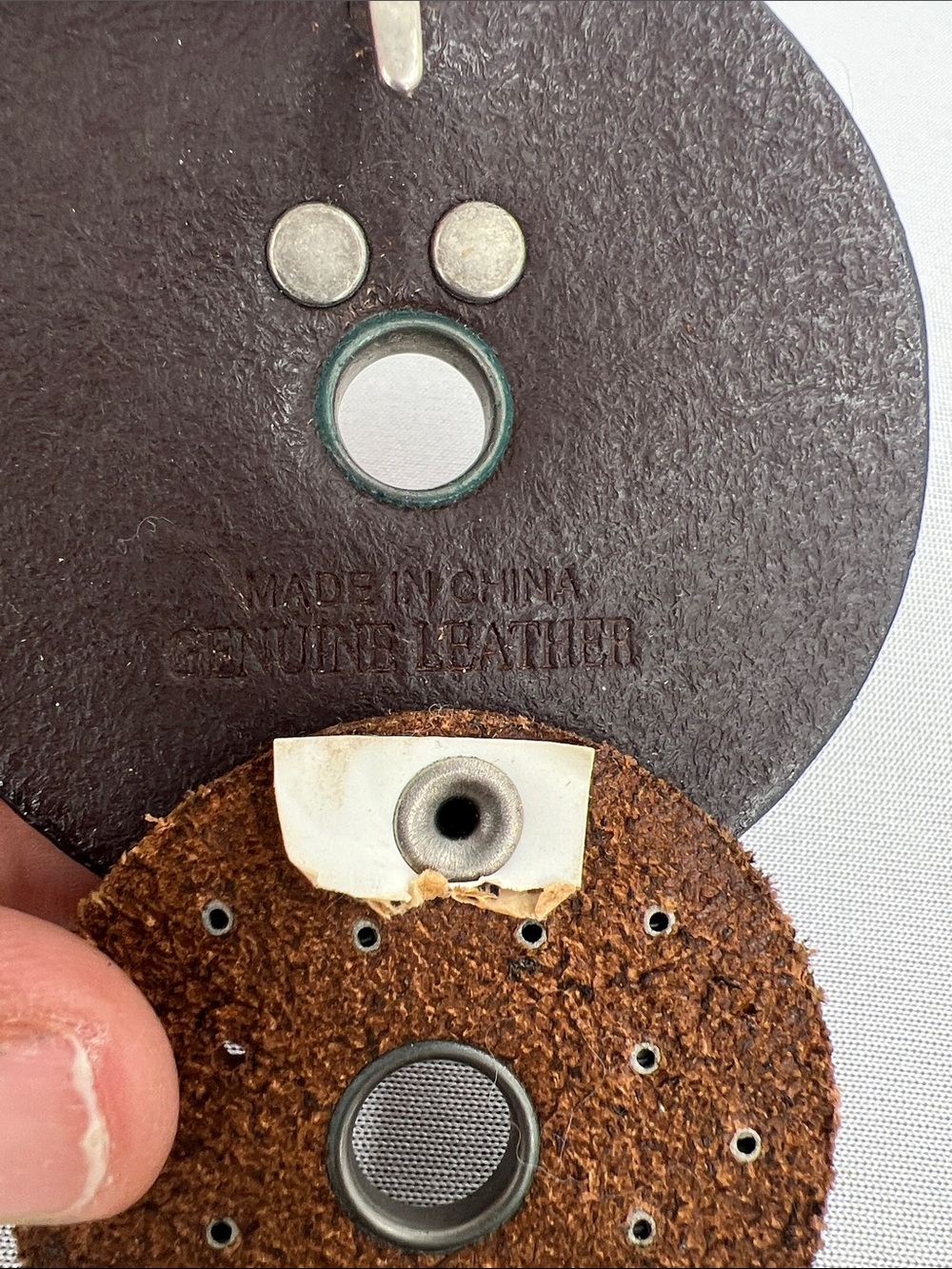 Artisan Dark Brown Boho Disc Waist Belt - Picture 5 of 5